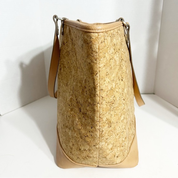 Thirty One Jewell Setter Tote / Shoulder Bag Cork Metallic Accents Faux Leather - Picture 5 of 16